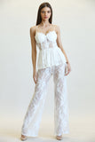 Milania - Peplum Waist Jumpsuit