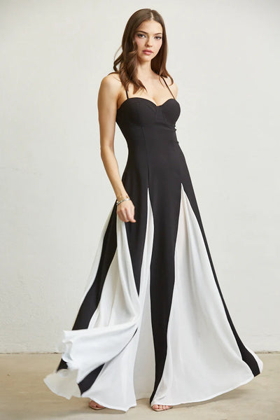 godet skirt maxi dress CHIFFON GODET MAXI SKIRT DRESS