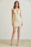 Maha Sequence Mini Dress with Crystal Bows