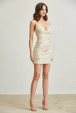 Maha Sequence Mini Dress with Crystal Bows