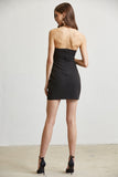 Glam Cross-Trim Corset Dress