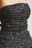 Strapless Tweed Top & Tulle Skirt