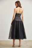 Strapless Tweed Top & Tulle Skirt