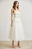 Strapless Tweed Top & Tulle Skirt