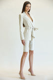 Claire Blazer +Biker Short set
