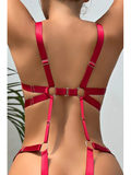 Women’s Hollow-Out Strappy Teddy Lingerie – Sexy Harness Bodysuit