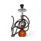 Orange Glass Multi-Hose Hookah – Classic Premium Shisha Setup