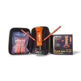 PLOOX Complete Portable Hookah Kit – LED Atmosphere Light, Two Hoses, & Disposable Included