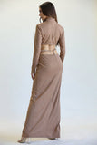  Long Sleeve Ribbed Dress 