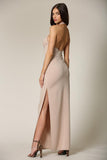 Emelye - A long dress featuring built-in underwire and front boning
