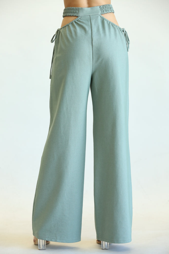 Kelly- High Waisted Cut Out Pants