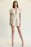 Fenna - Short Puff Sleeves Romper