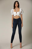 Luanne - A organza top featuring a checkbox pattern