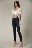 Luanne - A organza top featuring a checkbox pattern