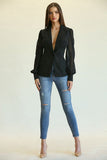 Kimberly- Chiffon Sleeved Blazer