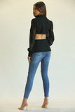 Kimberly- Chiffon Sleeved Blazer