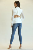 Kimberly- Chiffon Sleeved Blazer