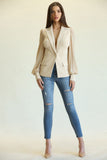 Kimberly- Chiffon Sleeved Blazer