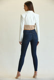 Lisa- Crop Top Color Block Blazer