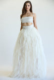Ensley - Top + Multi-layered Ruffled Tulle Skirt Set