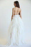 Ensley - Top + Multi-layered Ruffled Tulle Skirt Set
