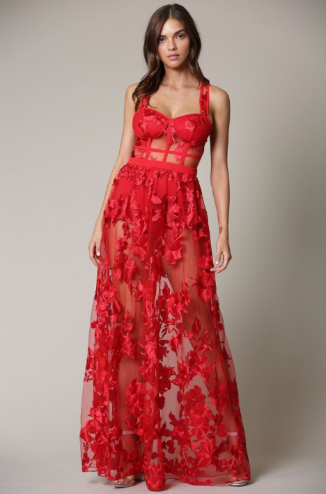 Jasmyn - Laced Floral Dress (5 Colors)