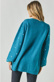Julia - Polka Dot Textured Knitted Sweater