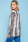 Twila Basilic Print Sweater Top