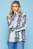 Twila Basilic Print Sweater Top
