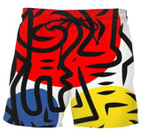 Abstract Colorful Pattern Shorts