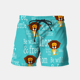 Be Wild And Free, Little Lion Swim Shorts